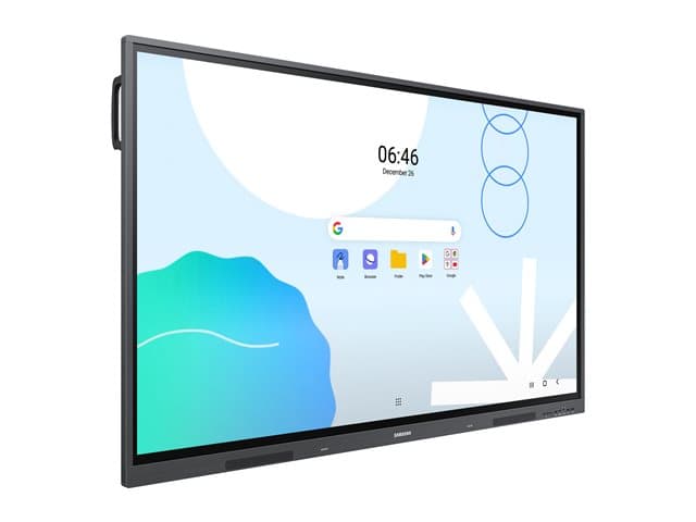 The Samsung WAC Interactive Display from perspective angle